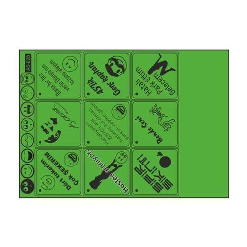 SEVGENT A5 Sticker 040 Tek Paket Çoklu