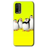 Poco M3 Kılıf HD Desen Baskılı Arka Kapak - Penguenler + Kırılmaz Cam