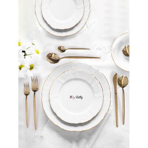 36 Parça Miss Betty Çatal Kaşık Bıçak Takımı Gold