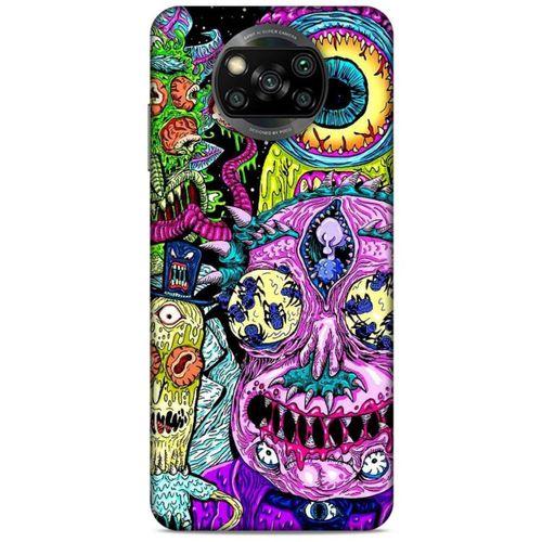 Xiaomi Redmi Poco X3 Uyumlu Kılıf Rick And Morty (47) Crystal Flex Kılıf Decoy Mortys