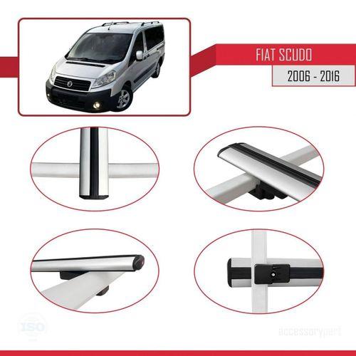 Fiat Scudo 2006-2016 Arası ile uyumlu Basic Model Ara Atkı Tavan Barı GRİ 3 ADET