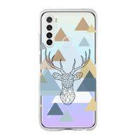 Xiaomi Redmi Note 8 Polygon Deer Premium Şeffaf Silikon Kılıf