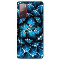 Lopard Samsung Galaxy S20 Fe Uyumlu Kılıf Bahar (1) Kılıfı Mavi