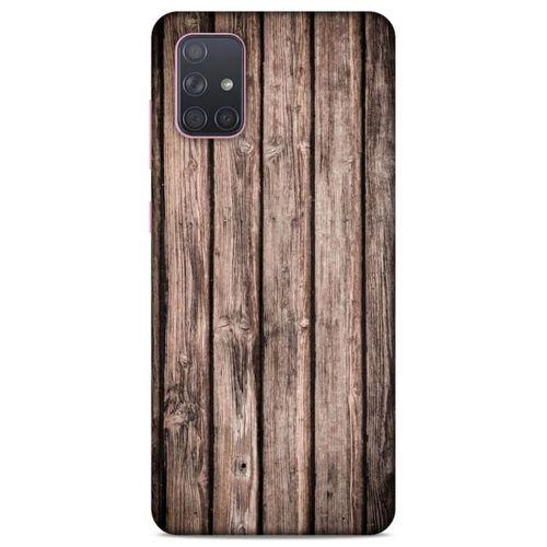 Lopard Samsung Galaxy A71 Uyumlu Kılıf Wood'X (17) Tasarım Kılıf Baskılı