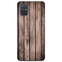 Lopard Samsung Galaxy A71 Uyumlu Kılıf Wood'X (17) Tasarım Kılıf Baskılı