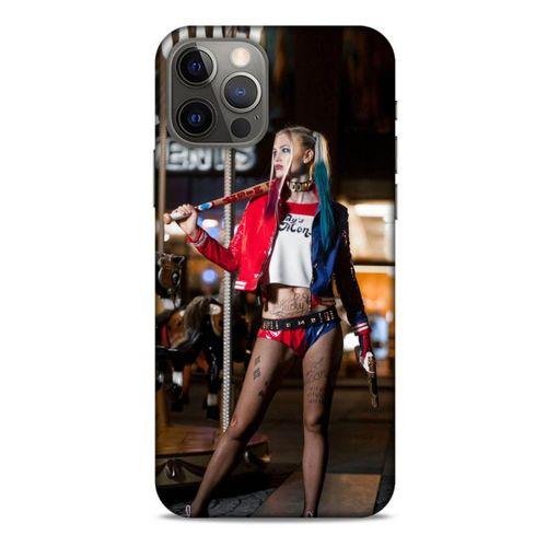 Apple iPhone 12 Pro Uyumlu Kılıf Harley Quinn (24) Darbe Emici Kılıf Kiraz kırmızısı
