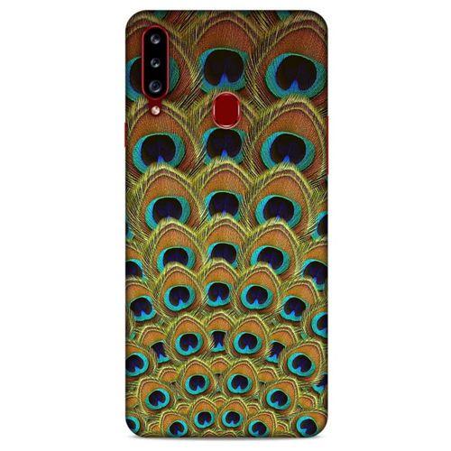 Samsung Galaxy A20s Kılıf Desenli Özel Seri Tüyler (4) Koruma Kılıfı