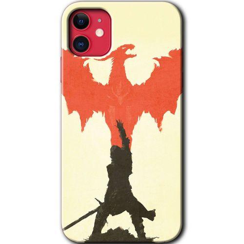 MRCİLETİSİM iPhone 11 Kılıf Baskılı Kapak - Dragon Hunter 1 + 5D Tam Kaplayan Cam