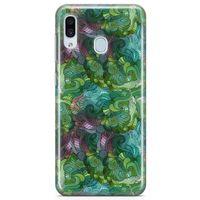 Samsung Galaxy A20 Kılıf Sarmal Girdap Arka Kapak Koruma Desenli Full Koruyucu