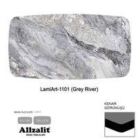 Allzalit LamiArt Masa Tablası 105X210 - DCLAMART-1101 - (Grey River)
