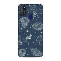 Samsung Galaxy M21 Kılıf Astroloji Burc Haritasi Arka Kapak Silikon Koruma Full Koruyucu