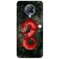 Xiaomi Poco F2 Pro Kılıf Dragons (23) Ultra Koruma Kılıfı Tatoo Kırmızı Ejderha