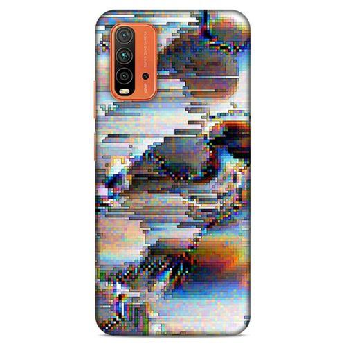 Lopard Xiaomi Redmi 9T Uyumlu Kılıf PiXel (21) Koruyucu Kapak Beyaz