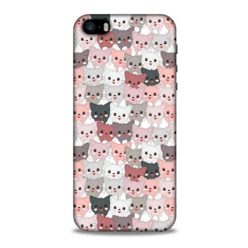 Lopard Apple Iphone 5S Uyumlu Kılıf Kediler (31) TPU Kılıf Minikler