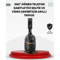 Sosyal Medya İçerikleri İçin Otomatik Yüz Takipli 360° Döner Gimbal Stand