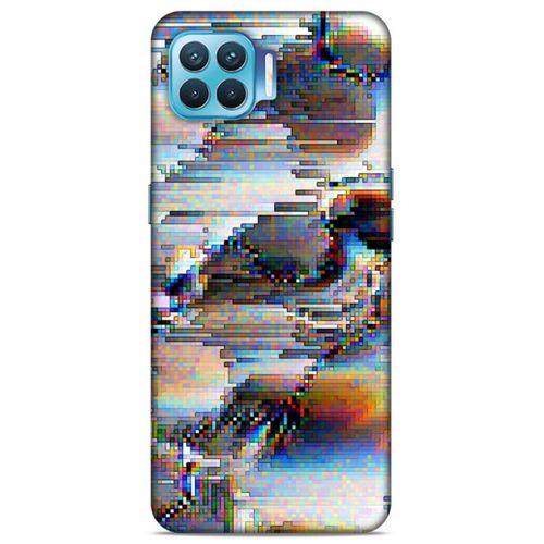 Lopard Oppo Reno 4 Lite Uyumlu Kılıf PiXel (21) Koruyucu Kapak Beyaz