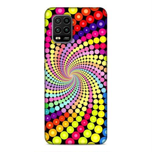 Xiaomi Mi 10 Lite Kılıf Renkli Girdap Arka Kapak Silikon Koruma Full Koruyucu