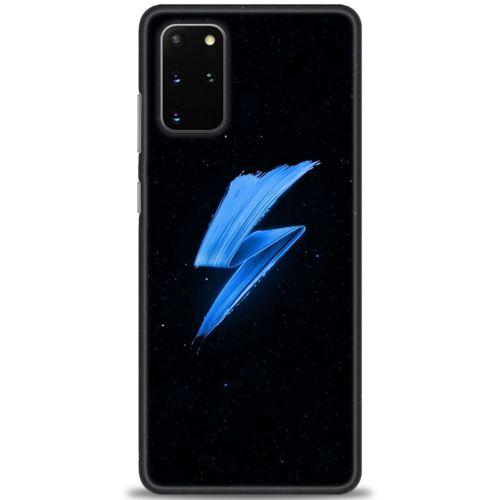 Samsung Galaxy S20 Plus Kılıf HD Baskılı Kılıf - Mavi Şimşek + Tam Ekran Koruyucu