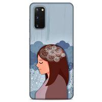 Samsung Galaxy S20 Kılıf Depresyon (30) Silicone Case Şeker Pembe Sarı
