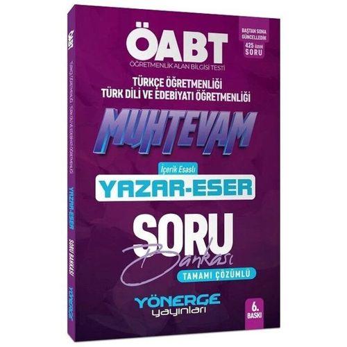 ÖABT Türkçe Edebiyat Muhteva Yazar Eser Soru Bankası Çözümlü Oğuzhan Kırlı Yönerge Yayınları