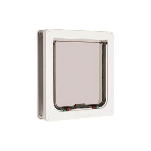 Beeztees CatMate Kedi Kapısı, Büyük, Çift Yönlü, 4 fonksiyonlu, Beyaz, 23,5x25,2cm