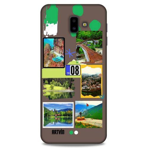 Lopard Samsung Galaxy J6 Plus Uyumlu Kılıf Şehirli ※ (8) Artvin Baskılı Kılıf