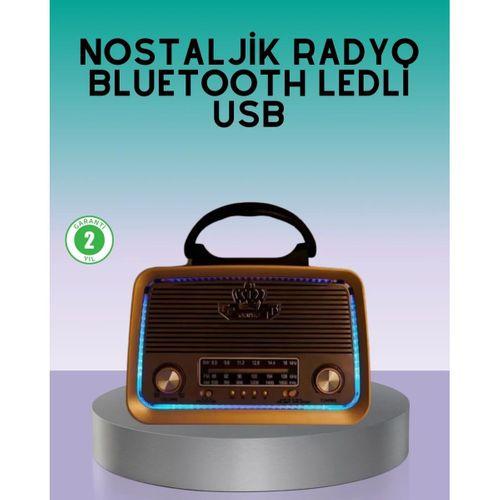 Bluetooth Özellikli Nostalji Radyo 3 Bant Fm Am Sw