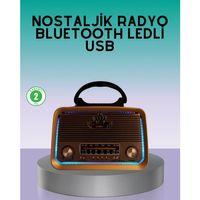 Bluetooth Özellikli Nostalji Radyo 3 Bant Fm Am Sw