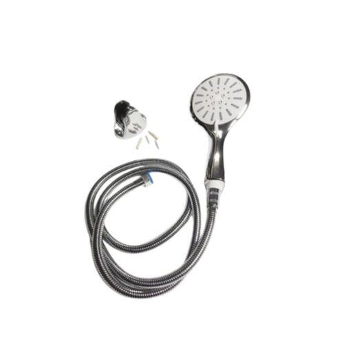 Spiral Hortumlu 4 Kademeli Krem El Duşu Başlığı Banyo Duş Seti