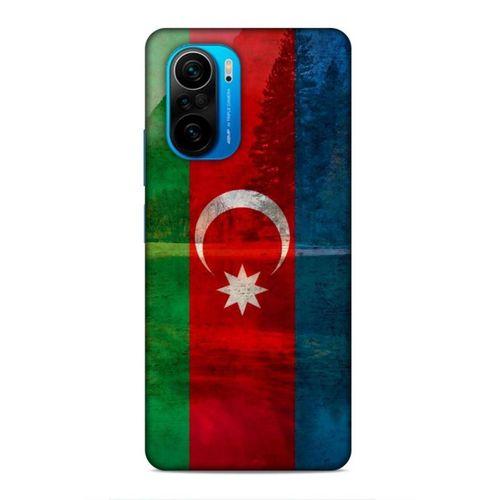 Xiaomi Poco F3 Uyumlu Kılıf Azarbaijan (43) Thin Fit Kılıf Bayrak Manzara