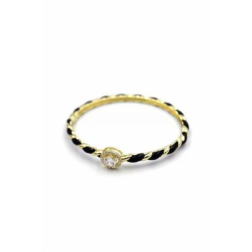 Mineli Taşlı Bilezik - Siyah