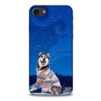 Apple Iphone 8 Kılıf Köpek Kıyafetleri (45) Liquid Air Kılıf Husky Renkli Süveter