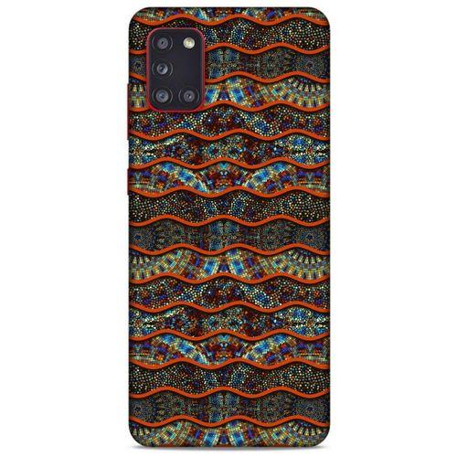 Samsung Galaxy A31 Kılıf Baskılı Özel Seri Taşlı (35) Fit Design Kılıf