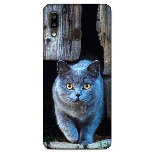 Lopard Samsung Galaxy A20 Uyumlu Kılıf Kediler (48) Bumper Kılıf Duman