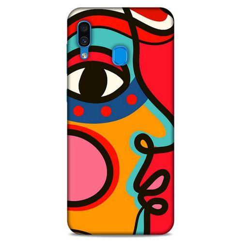 Lopard Samsung Galaxy A30 Uyumlu Kılıf Soyut Sanat (9) Baskılı Kılıf