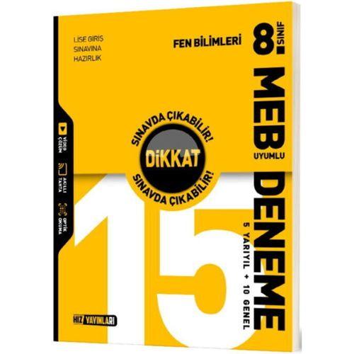 8. Sınıf Fen Bilimleri 15 Deneme Hız Yayınları