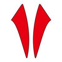 SEVGENT Cg Kırmızı Çamurluk Yan Sticker