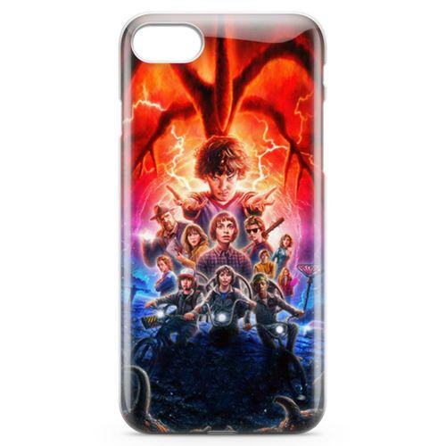 Apple iPhone SE 2020 Kılıf Sranger Things Arka Kapak Koruma Desenli Full Koruyucu