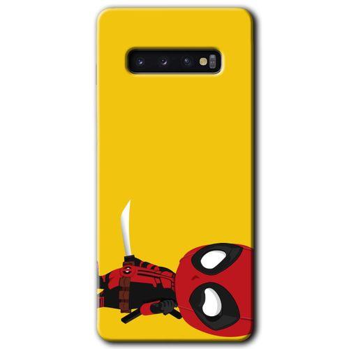 Galaxy S10 Kılıf HD Desen Baskılı Arka Kapak - DeadPool 6 + Kırılmaz Cam