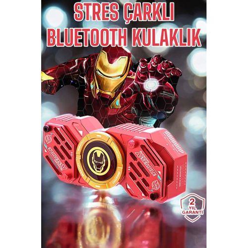Stres Çarklı Bluetooth Kulaklık Kablosuz Kırmızı Yüksek Ses Kaliteli