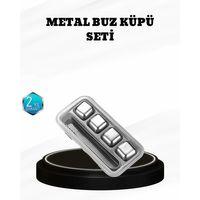 304 Paslanmaz Çelik Buz Küpü Seti Sulandırmadan Soğutan Yeniden Kullanılabilir