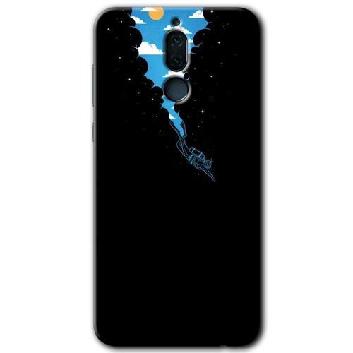 Huawei Mate 10 Lite Kılıf HD Desen Baskılı Arka Kapak - Derinlere Yolculuk + Kırılmaz Cam