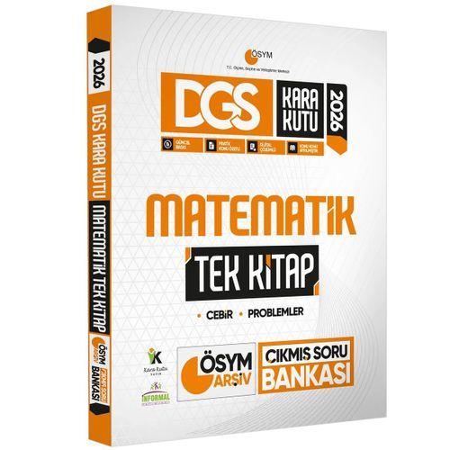 2026 DGS Kara Kutu Matematik TEK KİTAP ÖSYM Arşiv Çıkmış Soru Bankası Konu Özetli Dijital Çözümlü