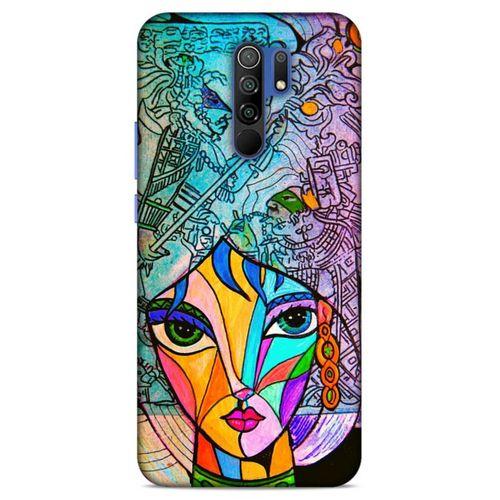 Lopard Xiaomi Redmi 9 Uyumlu Kılıf Sürreal Yüzler ♀ (48) Bumper Kılıf Desenli