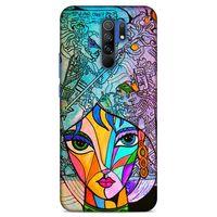 Lopard Xiaomi Redmi 9 Uyumlu Kılıf Sürreal Yüzler ♀ (48) Bumper Kılıf Desenli