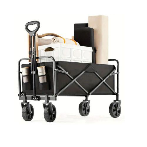 Katlanır Kamp Ve Plaj Arabası Büyük Kapasiteli Taşıma Vagonu