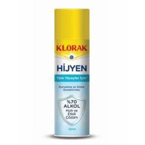 Klorak Hijyen Yüzey Spreyi Display 150Ml