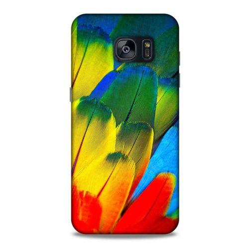 Samsung Galaxy S7 Edge Kılıf Desenli Özel Seri Tüyler (3) Kapak