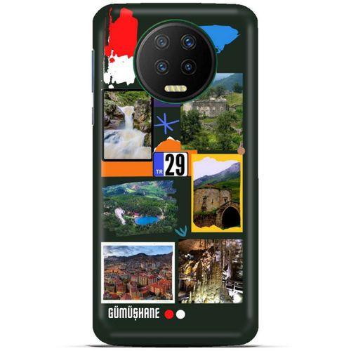 Lopard İnfinix Note 7 Uyumlu Kılıf Şehirli ※ (29) Gümüşhane Arka Koruma Kılıfı