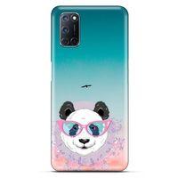 Animax Gözlüklü Panda Alcatel 3x 2020 Kılıf Desenli Silikon